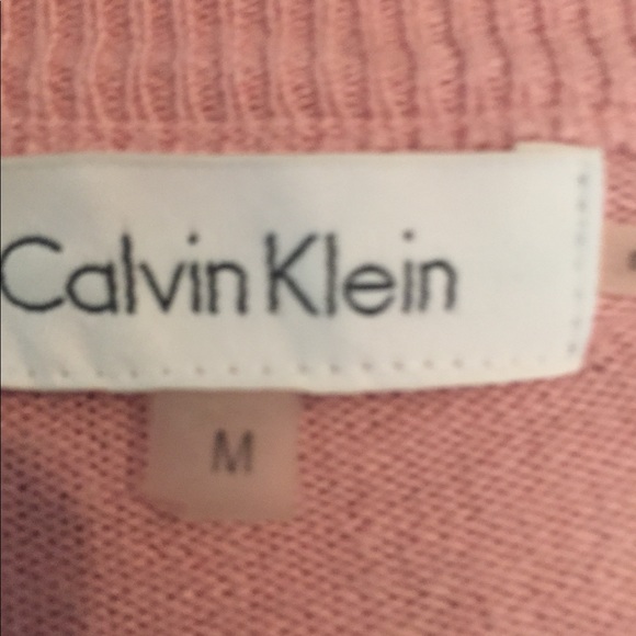 Calvin Klein Silver splatter pink sweater - Picture 3 of 4